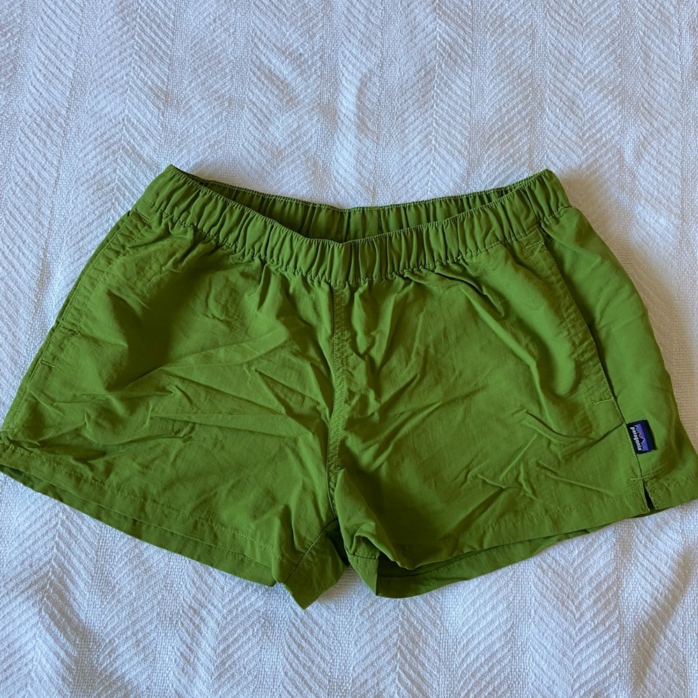 patagonia barely baggies bright green!